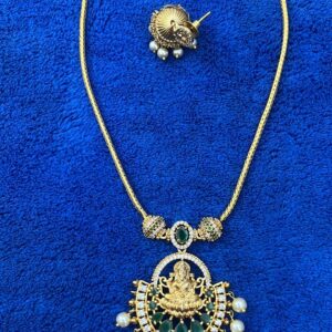 Temple Design Multi-Color Choker Necklace Set